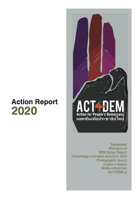 ACT4DEM’s 2020 Action Report